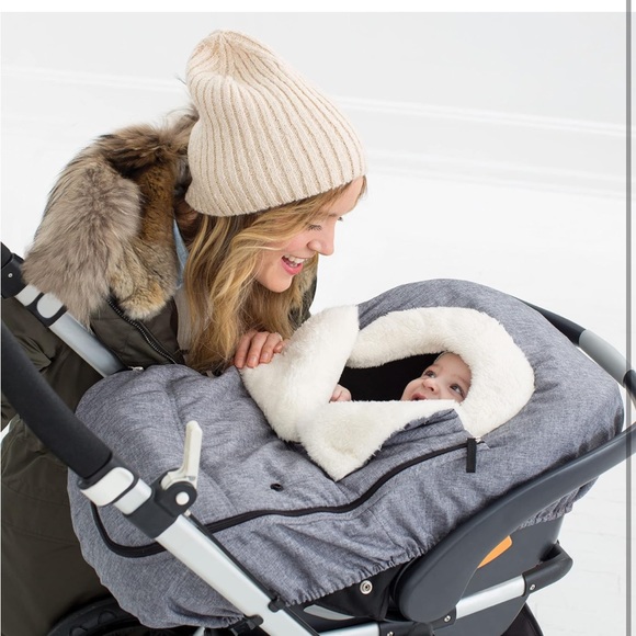 Skip Hop Winter Car Seat Cover, Stroll & Go, Heather Grey 16x3x27 Inch - Picture 2 of 5